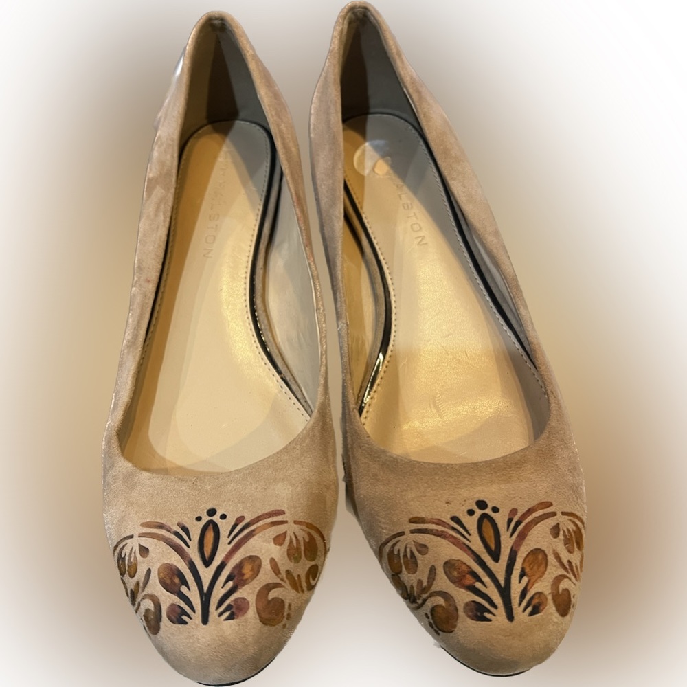 H by Halston Alice Suede Balet Flat 8.5 OOAK